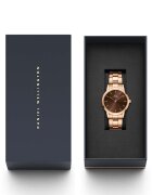 Daniel Wellington Часовник Iconic Link Amber 32 дамски в златисто