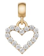 Daniel Wellington Висулка с кристали Charm Heart White Crystal