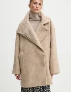 Day Birger et Mikkelsen Палто с вълна Keaton - Fluffy Wool Blend