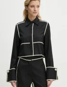 Day Birger et Mikkelsen Вълнена риза Tessa - Refined Suiting Blend