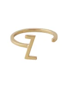 Design Letters Позлатен сребърен пръстен