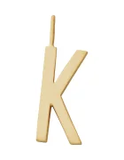Design Letters Позлатена сребърна висулка
