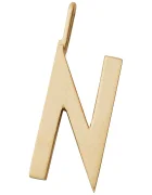 Design Letters Позлатена сребърна висулка