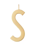 Design Letters Позлатена сребърна висулка