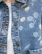 DESIGUAL Дънково яке DAISY в синьо преходен модел 25WWED15