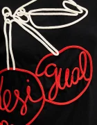 DESIGUAL Памучна тениска BERLIN дамска в черно 25WWTK51
