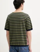 DESIGUAL Памучна тениска TERRANOVA в зелено с десен 25SMTF04