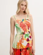 DESIGUAL Плажна рокля BAHAMAS PATCH в бежово 25SWMW07