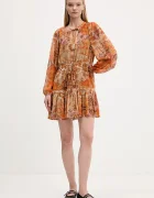 DESIGUAL Рокля BOHOSHORT в оранжево къса разкроена 25WWVW18