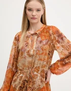 DESIGUAL Рокля BOHOSHORT в оранжево къса разкроена 25WWVW18