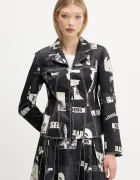 DESIGUAL Сако NEWSPAPER BLAC