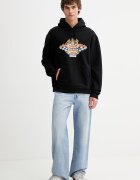 Dickies Суичър мъжки в черно с качулка с принт DK0A89I9BLK1