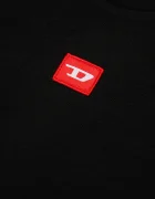 Diesel Детска памучна тениска TXDIEGO T-SHIRT в черно с апликация J02501