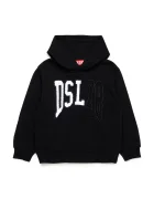 Diesel Детски памучен суичър SBOXTHOOD OVER SWEAT-SHIRT