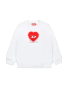 Diesel Детски памучен суичър SCACUORE SWEAT-SHIRT