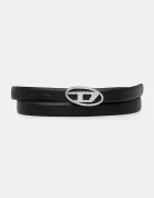Diesel Кожен колан OVAL D LOGO B-1DR STRASS 20 в черно X09972.P6364