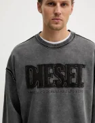 Diesel Памучен суичър S-BOXT-RAW-V1 мъжки в сиво с апликация A20463.0KMAG