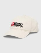 Diesel Памучна шапка с козирка CORRY-DIV-WASH в бежово с апликация A11356.0PFAA