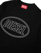 Diesel тениска за деца от памук TCIRCLELS OVER T-SHIRT черна J03037