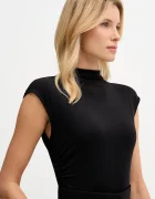 DKNY Блуза дамска в черно с изчистен дизайн W3384RAS