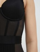 DKNY Боди в черно с изчистен дизайн DK6008