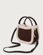 DKNY чанта crossbody дамска от имитация на велур кафява R62EML01