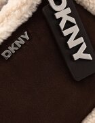 DKNY чанта crossbody дамска от имитация на велур кафява R62EML01