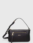 DKNY чанта crossbody дамска от кожа черна R42HKE18