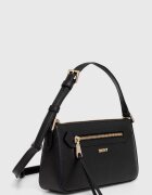 DKNY чанта crossbody дамска от кожа черна R42HKE18
