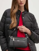 DKNY чанта crossbody дамска от кожа черна R42HKE18
