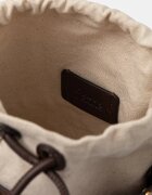 DKNY чанта с дълга дръжка дамска от имитация на велур PAYTON кафява R62JMR48