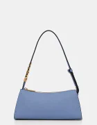 DKNY чанта тип багета дамска от кожа синя R433YG57