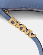 DKNY чанта тип багета дамска от кожа синя R433YG57