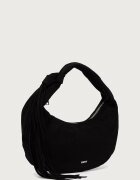 DKNY чанта тип хобо дамска от имитация на велур черна R63CMR37