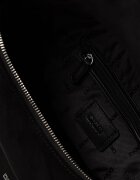 DKNY чанта тип хобо дамска от имитация на велур черна R63CMR37