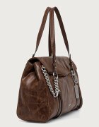 DKNY чанта tote дамска от имитация на кожа кафява R62DLR15