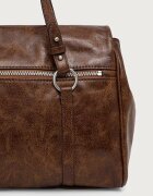 DKNY чанта tote дамска от имитация на кожа кафява R62DLR15