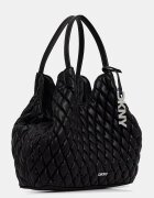 DKNY чанта tote дамска от имитация на кожа PAULA черна R62AZE49