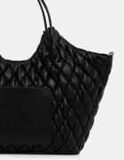 DKNY чанта tote дамска от имитация на кожа PAULA черна R62AZE49