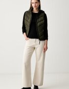DKNY елек с качулка дамски зелен DLEMPZ24