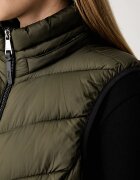 DKNY елек с качулка дамски зелен DLEMPZ24