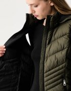 DKNY елек с качулка дамски зелен DLEMPZ24