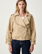 DKNY късо яке дамско с памук бежово P6GC7E20