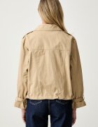 DKNY късо яке дамско с памук бежово P6GC7E20