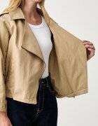 DKNY късо яке дамско с памук бежово P6GC7E20