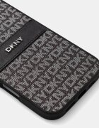 DKNY кейс за телефон от имитация на кожа iPhone 16 Pro Max черен DKHCP16XPRTHSLK
