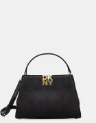 DKNY Кожена чанта FOSTER в черно R52D1L92