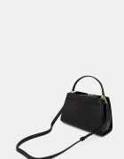 DKNY Кожена чанта FOSTER в черно R52D1L92