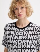 DKNY Нощница дамска с вискоза черна YI30107