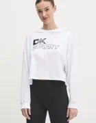 DKNY Памучна блуза с дълги ръкави